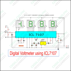 Simple Digital Voltmeter Ic Icl7107