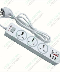 Speed X303pu Premium Portable Power Strip 3socket 3usb Port