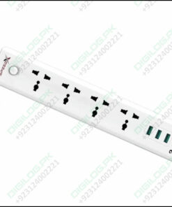 Speed X403pu Premium Portable Power Strip 4socket 3usb Port