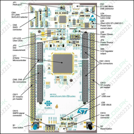 Stm32 By St Nucleo-f756 Nucleo-144 Development Board