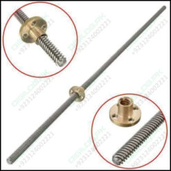 Threaded Rod Lead Screw 8mm 500mm