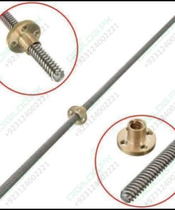 Threaded Rod Lead Screw 8mm 500mm