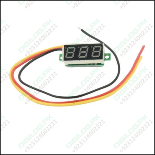 Three Wire 0.28 Inch Led Mini Dc Voltmeter