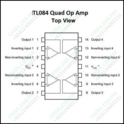 Tl084 Quad Operational Amplifier Ic