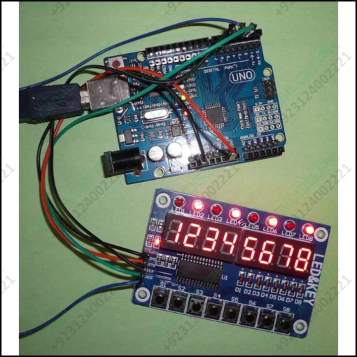 Tm1638 8 Digit 7 Segment Display With Led’s And Switches