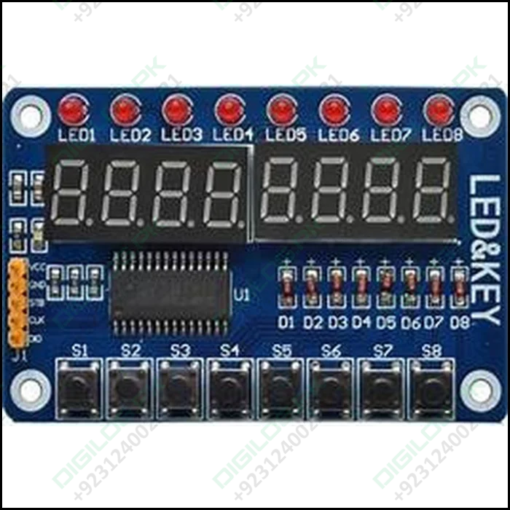 Tm1638 8 Digit 7 Segment Display With Led’s And Switches