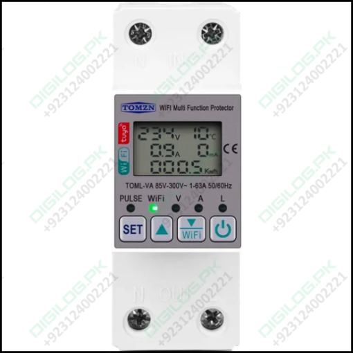 Tomzn Toml-va 63 Wifi Breaker Meter Switch Voltage Protector