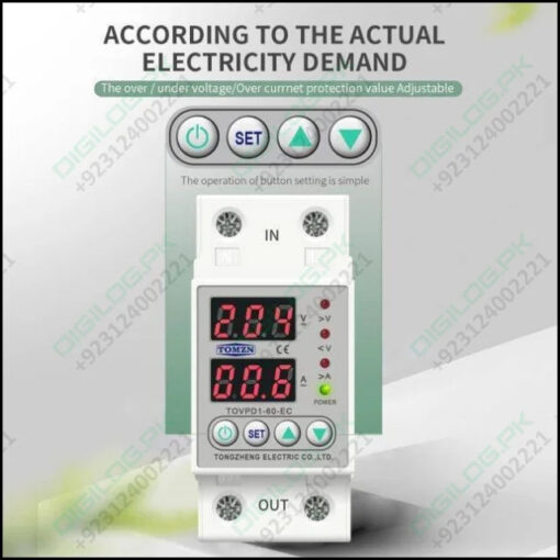 Tomzn Tovpd1-60 Adjustable Over And Under Voltage Relay