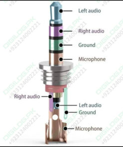 Trrs Male Plug 4 Pole 1/8 3.5mm Solder Type Diy Audio Cable