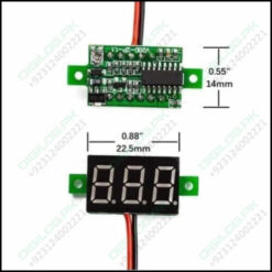 Two Wire 0.28 Inch Led Mini Dc Voltmeter Digital Display