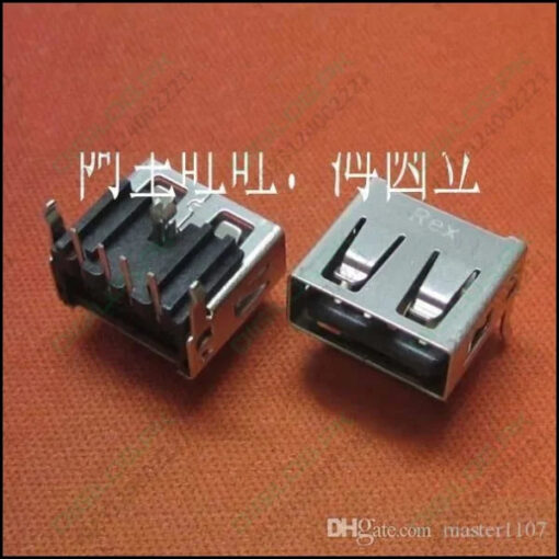 Usb 2.0 Type a Female Socket Connector Port 4-pin Right