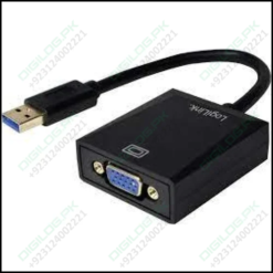 Usb To Vga Converter Cable Adapter Dsub 15-pin Connector In