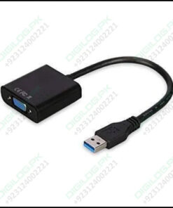 Usb To Vga Converter Cable Adapter Dsub 15-pin Connector In