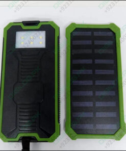 Used Dual USB DIY Solar Power Bank Case Kit With LED Light