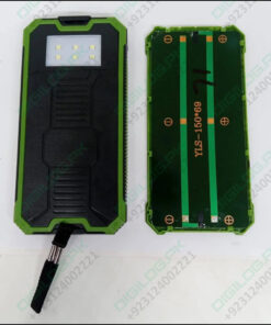 Used Dual USB DIY Solar Power Bank Case Kit With LED Light