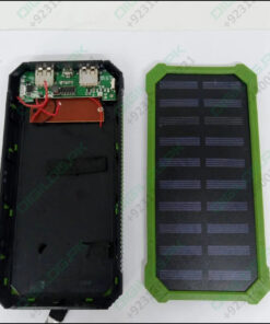 Used Dual USB DIY Solar Power Bank Case Kit With LED Light