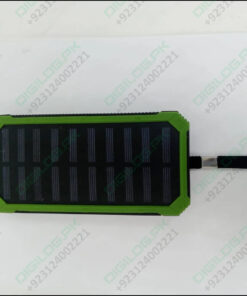 Used Dual USB DIY Solar Power Bank Case Kit With LED Light