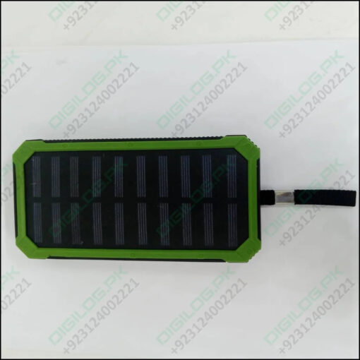 Used Dual USB DIY Solar Power Bank Case Kit With LED Light