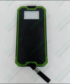 Used Dual USB DIY Solar Power Bank Case Kit With LED Light