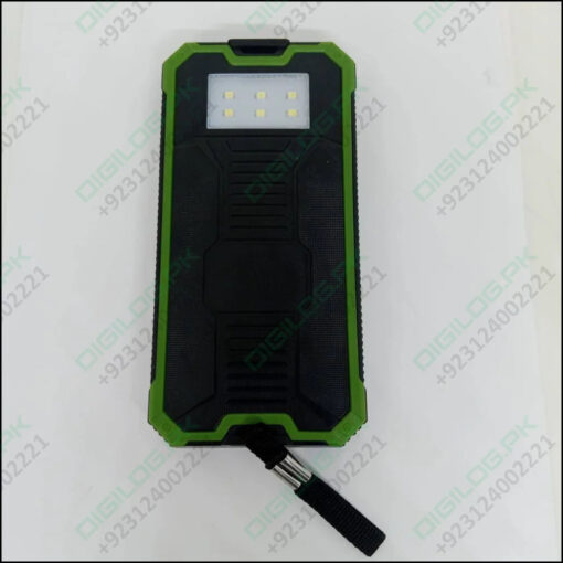 Used Dual USB DIY Solar Power Bank Case Kit With LED Light