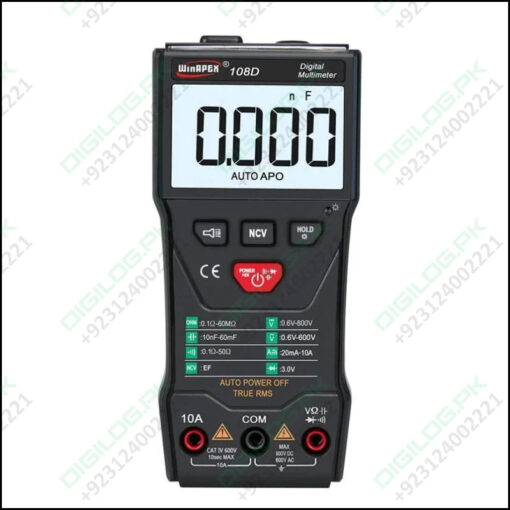 Winapex 108d Digital Multimeter Auto True Rms 5999 Mearuring