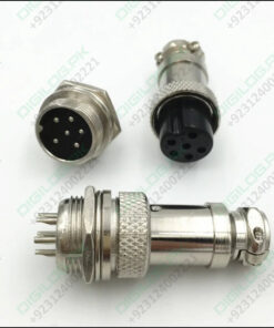 Xlr 6 Pin Cable Connector 16mm Chassis Mount 6pin Plug