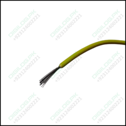 Yellow 1m Solderable Wire Hard Wires For Wiring Jumper Cable