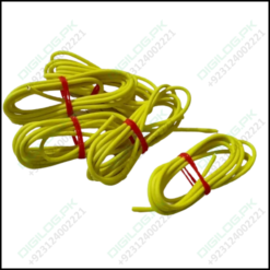 Yellow 1m Solderable Wire Hard Wires For Wiring Jumper Cable