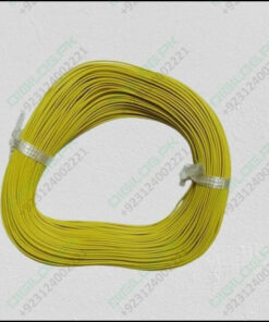 Yellow Wire 1meter Insulation Electronic Pcb Wrapping