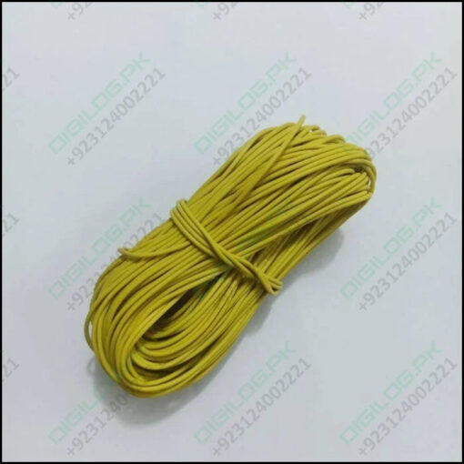 Yellow Wire 1meter Insulation Electronic Pcb Wrapping