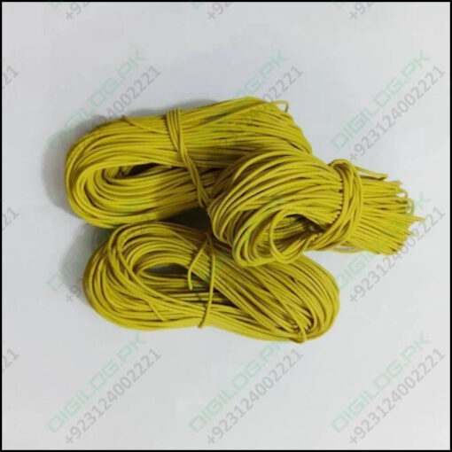 Yellow Wire 1meter Insulation Electronic Pcb Wrapping