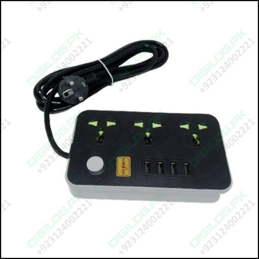 Yue Shun Power Socket Adaptor Charger Stop Kontak 4 Usb 3