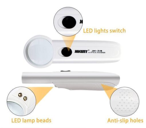 JAKEMY JM-Z19 8X Optical Magnifier 37mm Large Diemeter